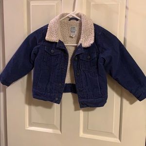 Old Navy Corduroy Toddler jacket. Size 3T. Navy.